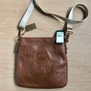 NWT Ralph Lauren Vintage crossover brown leather